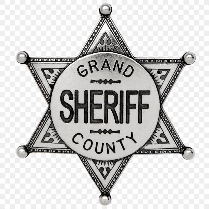 United States American Frontier Sheriff Badge Clip Art, PNG, 1000x1000px, United States, American Frontier, Badge, Black And White, Brand Download Free