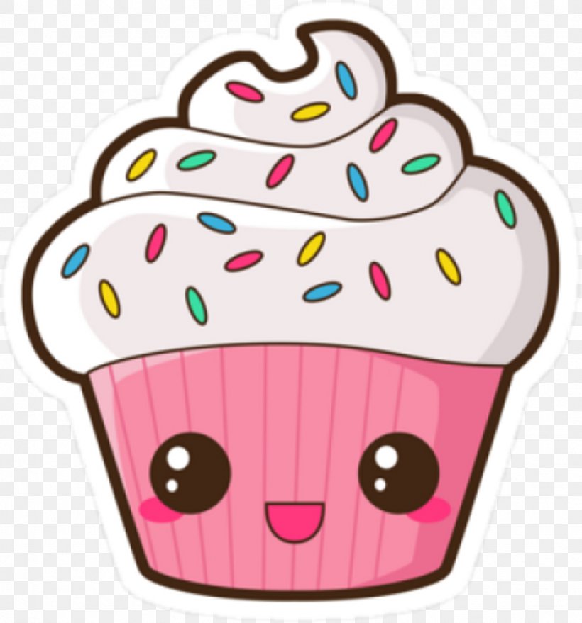 Premium Vector | Cute kawaii sweet cake in doodle style. vector  illustration.