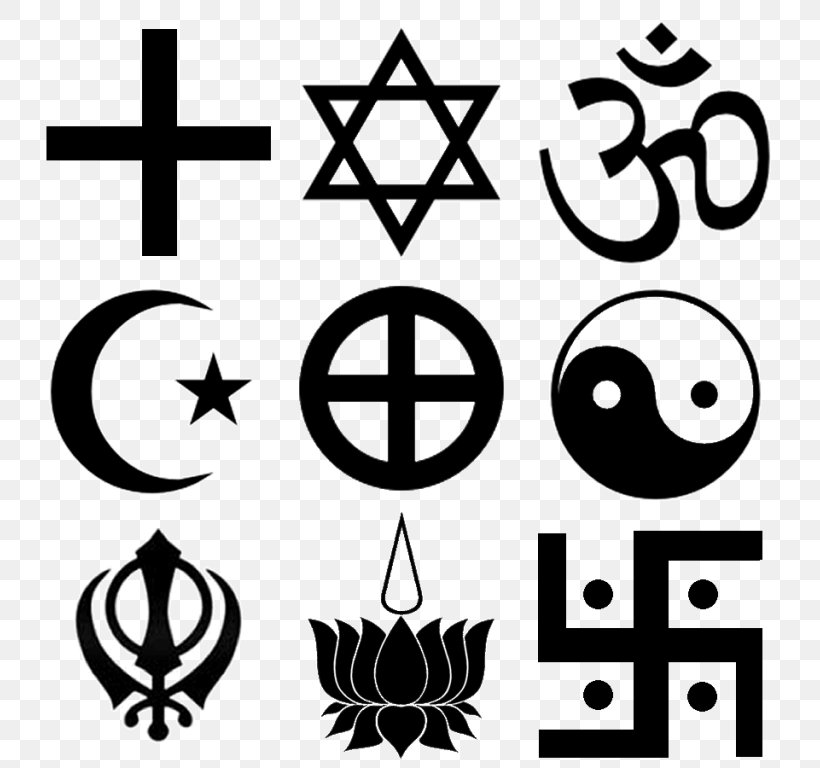 Religious Symbol Religion Christianity Christian Cross, PNG, 768x768px, Religious Symbol, Ahimsa In Jainism, Area, Belief, Black And White Download Free