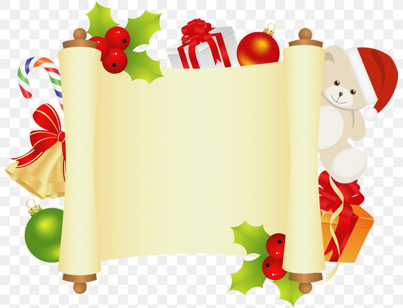 Santa Claus Paper Christmas Scroll, PNG, 800x627px, Santa Claus, Christmas, Christmas Card, Christmas Decoration, Christmas Ornament Download Free