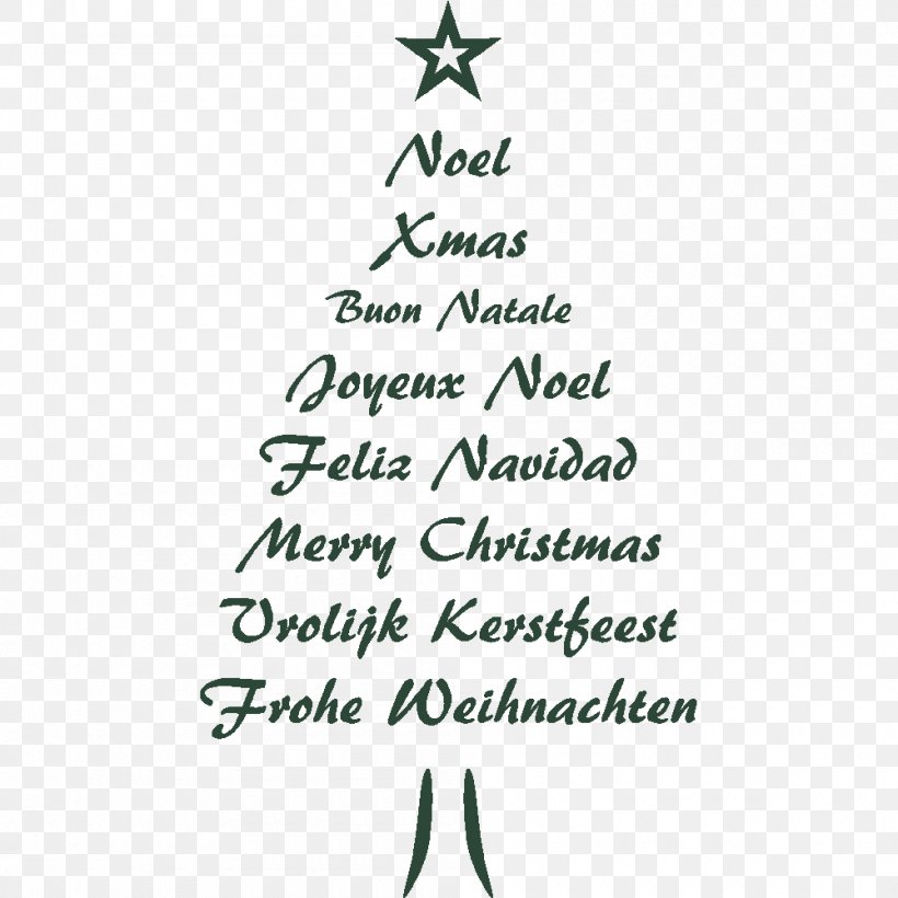 Christmas Tree Christmas Day Spruce Christmas Ornament Font, PNG, 1000x1000px, Christmas Tree, Area, Branch, Branching, Calligraphy Download Free