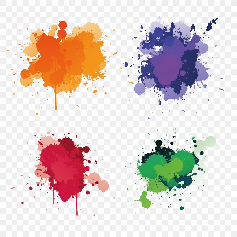 Splash Watercolor Painting Royalty-free, PNG, 2000x2000px, Splash, Art, Color, Drop, Ink Download Free