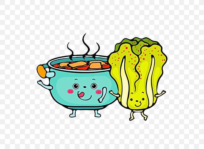 Hot Pot Kimchi-jjigae Chinese Cabbage Illustration, PNG, 600x600px, Hot Pot, Area, Art, Artwork, Cartoon Download Free