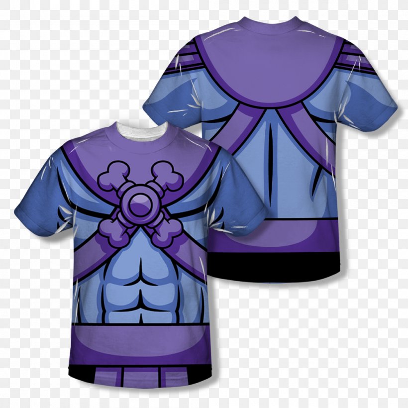 T-shirt Skeletor He-Man Clothing, PNG, 1000x1000px, Tshirt, All Over Print, Clothing, Clothing Sizes, Costume Download Free