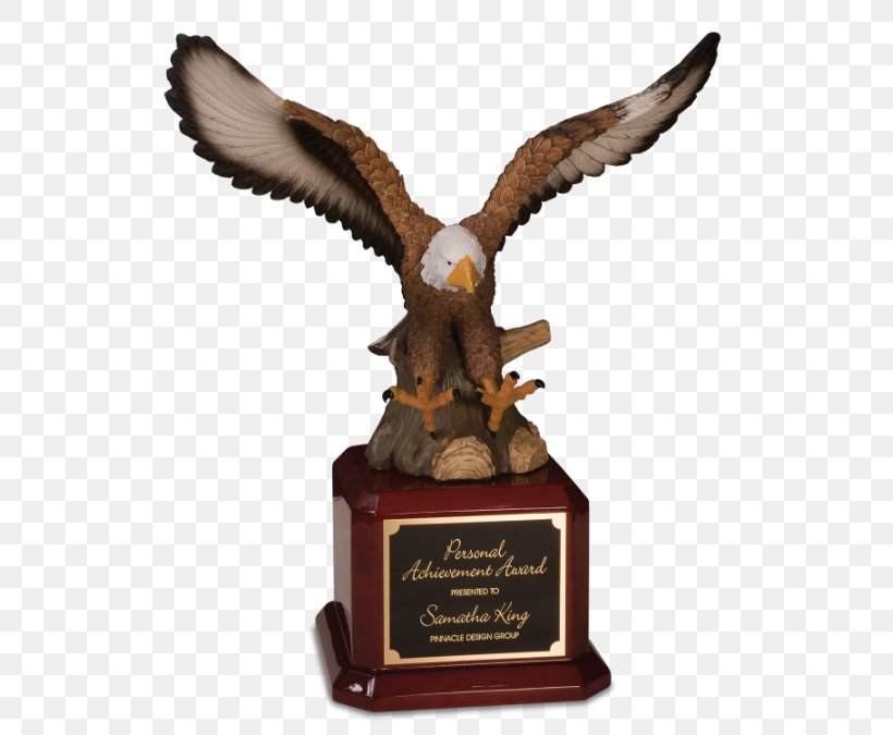 Trophy Award Commemorative Plaque Excellence Eagle, PNG, 547x675px, Trophy, Art, Award, Bird, Bird Of Prey Download Free