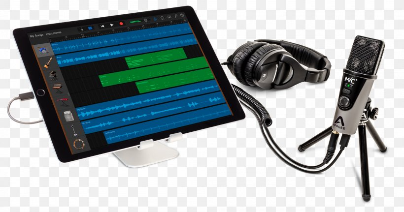 Microphone Apogee MiC 96k Apogee Electronics Audio Recording Studio, PNG, 2000x1052px, Microphone, Apogee Electronics, Apogee Mic 96k, Audio, Audio Equipment Download Free