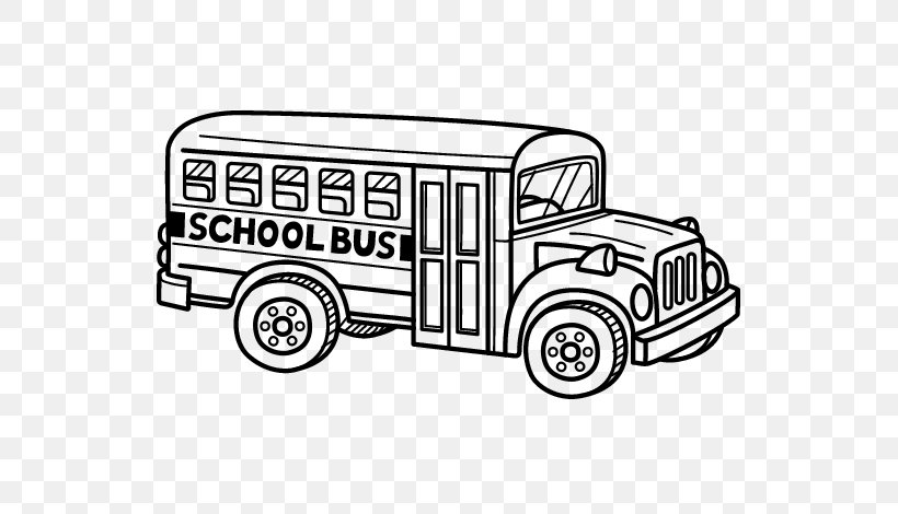 School Bus Drawing Painting, PNG, 600x470px, Bus, Area, Automotive Design, Automotive Exterior, Black And White Download Free