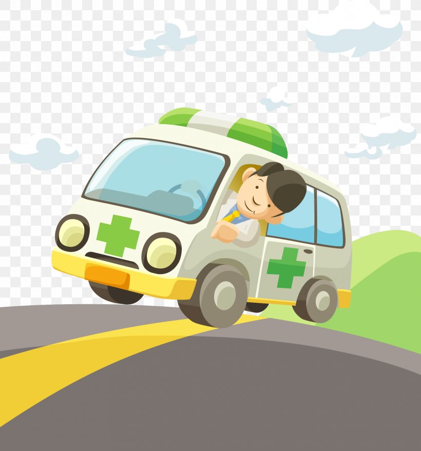 Ambulance Cartoon, PNG, 1973x2117px, Ambulance, Animation, Automotive Design, Brand, Car Download Free