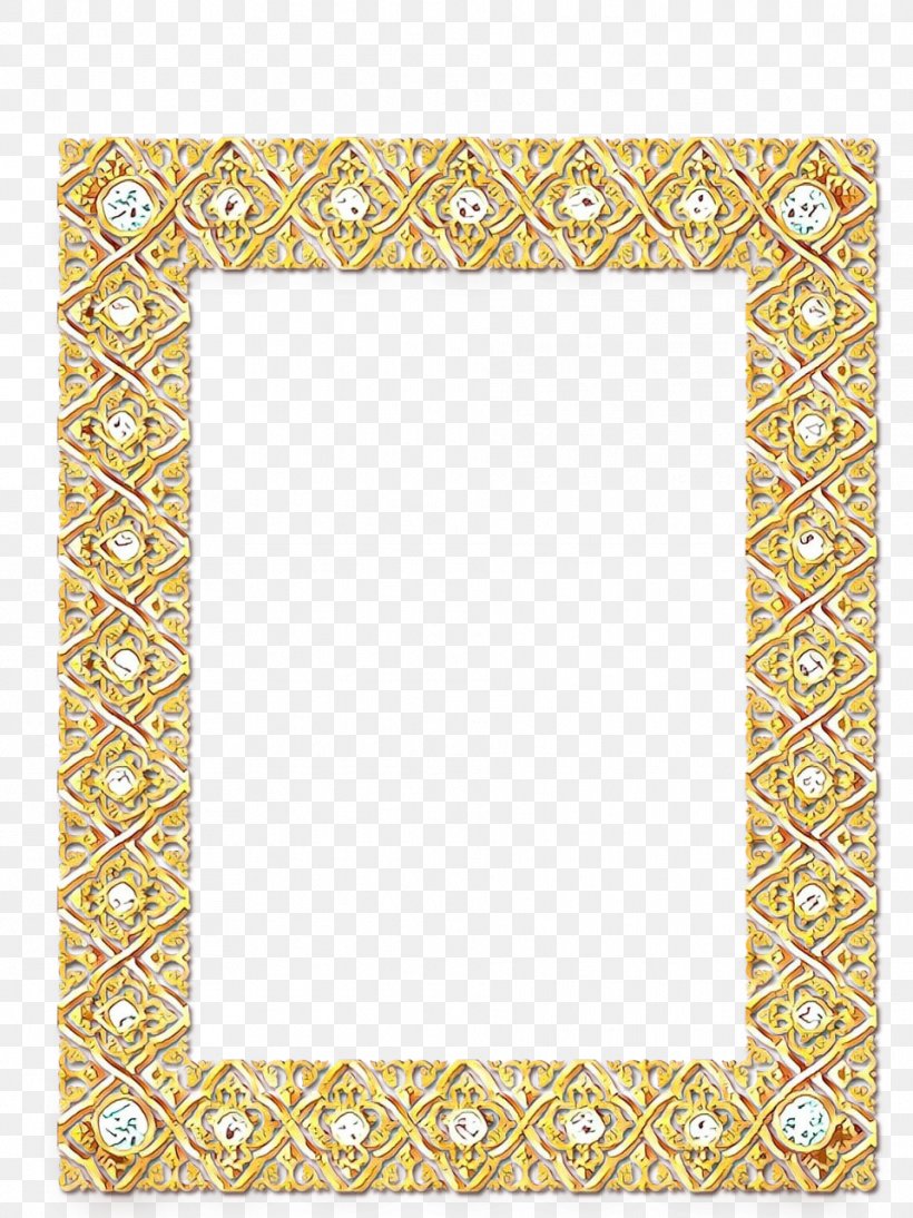 Picture Cartoon, PNG, 959x1280px, Picture Frames, Paisley, Rectangle, Visual Arts, Yellow Download Free