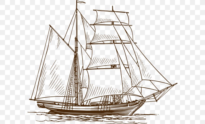 Drawing Boat Sailing Ship Clip Art, PNG, 600x496px, Drawing, Art, Baltimore Clipper, Barque, Barquentine Download Free