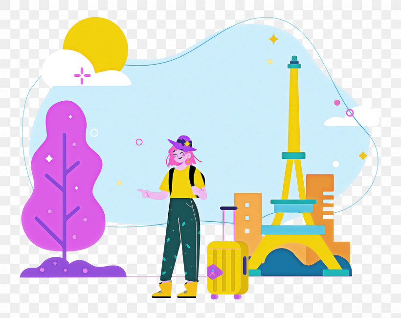 Paris Travel, PNG, 2500x1982px, Paris, Behavior, Cartoon, Human, Line Download Free