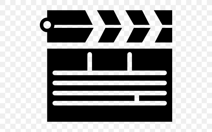 Clapperboard Cinema, PNG, 512x512px, Clapperboard, Area, Black, Black And White, Brand Download Free