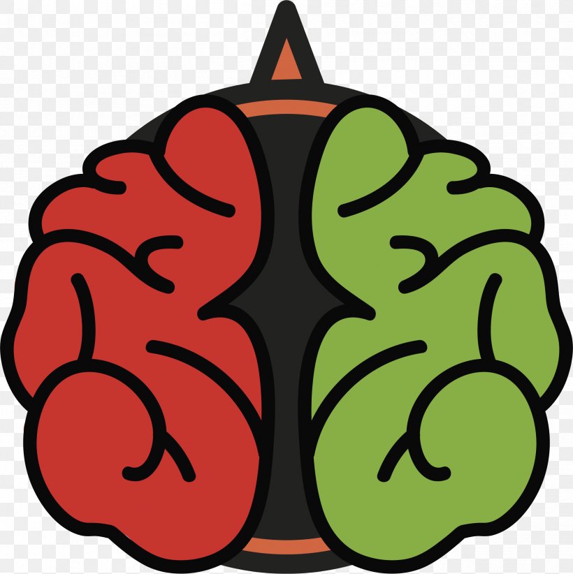 brain clipart vector cross