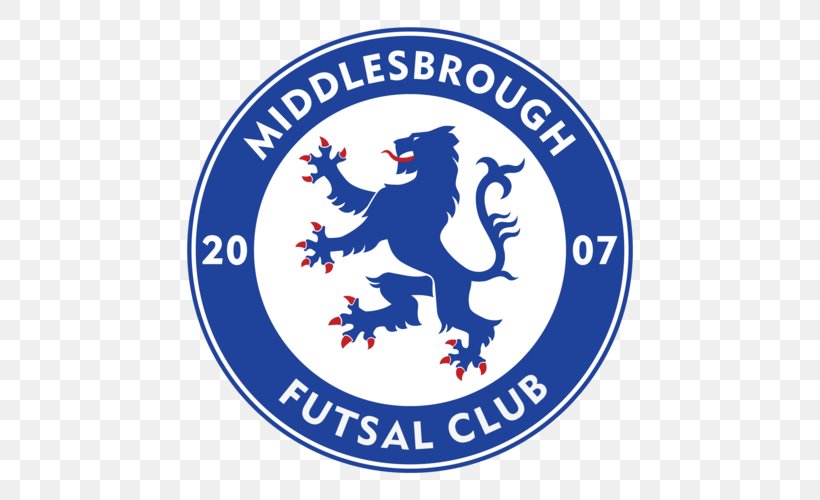 Middlesbrough Futsal Club Middlesbrough F.C. Vancouver Whitecaps FC 2016–17 Premier League, PNG, 500x500px, Middlesbrough Fc, Area, Blue, Brand, Futsal Download Free