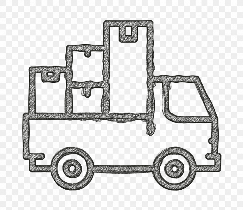 Moving Truck Icon Move Icon Real Estate Icon, PNG, 1258x1092px, Move Icon, Auto Part, Coloring Book, Drawing, Line Art Download Free