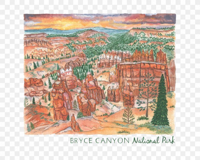Zion National Park Capitol Reef National Park Bryce Canyon City Wind Cave National Park Arches National Park, PNG, 1000x800px, Zion National Park, Arches National Park, Art, Artwork, Bryce Canyon National Park Download Free