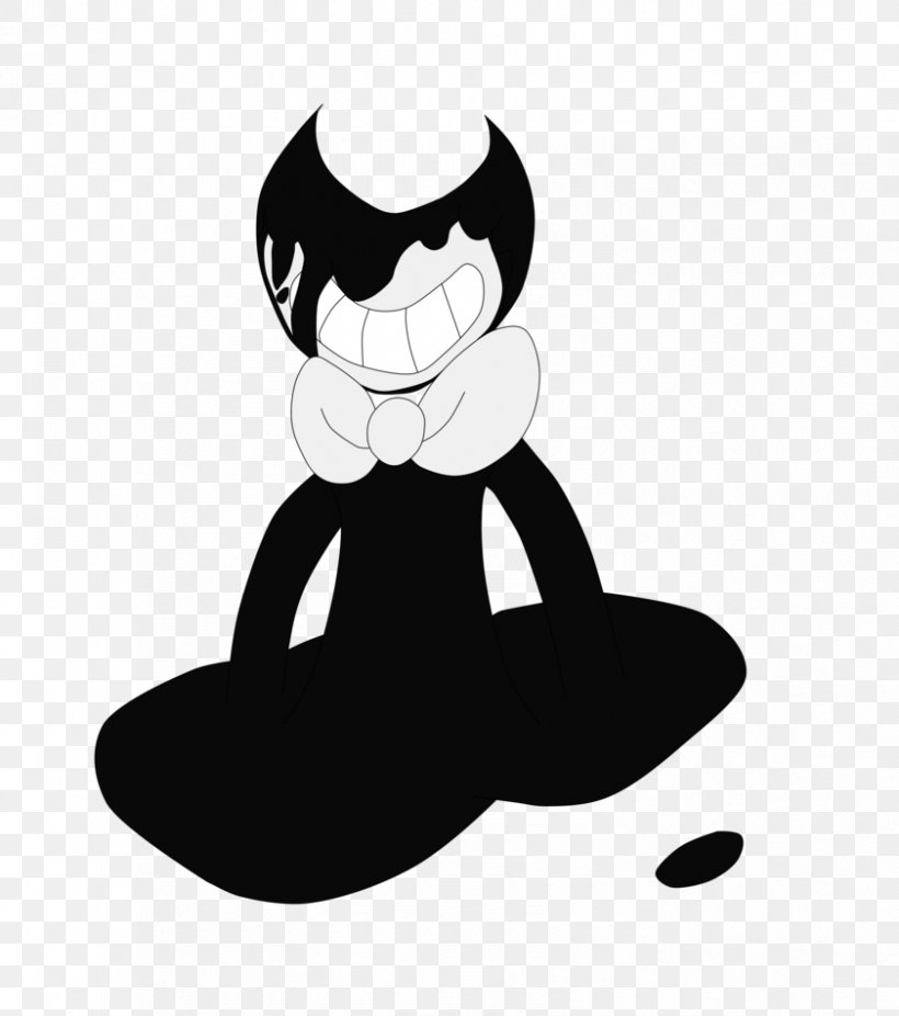 Bendy And The Ink Machine Cat Art TheMeatly Games, PNG, 841x950px, 2017, Bendy And The Ink Machine, Art, Black, Black And White Download Free