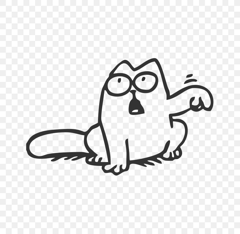 Simon's Cat: Beyond The Fence Decal Sticker Feed Me, PNG, 800x800px, Cat, Animal Figure, Area, Artwork, Beak Download Free