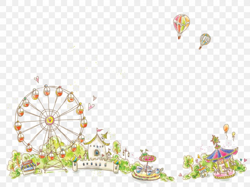 Amusement Park Cartoon Playground Illustration, PNG, 4000x3000px, Amusement  Park, Animation, Area, Art, Carousel Download Free