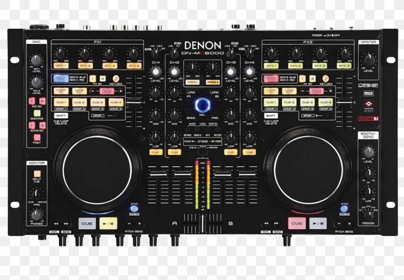 Disc Jockey Traktor Virtual DJ DJ Controller Scratch Live, PNG, 1280x889px, Disc Jockey, Audio, Audio Equipment, Audio Mixers, Audio Receiver Download Free