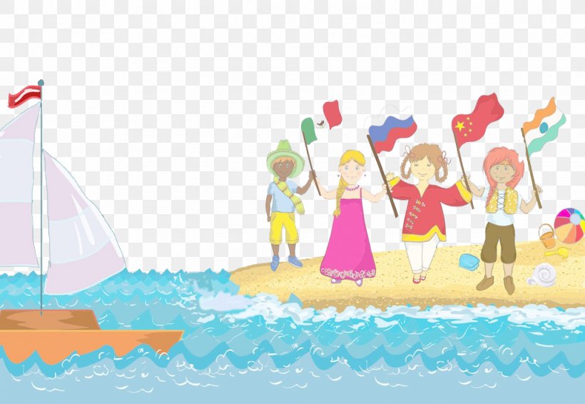 Child Beach Illustration, PNG, 1024x708px, Child, Area, Art, Beach, Cartoon Download Free