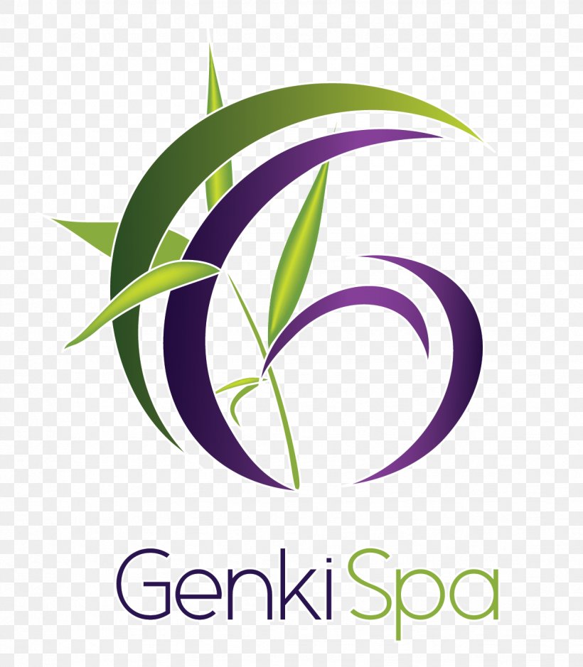 Genki Spa Graphic Design Text Location Purple, PNG, 1227x1406px, Text, Artwork, Brand, Computer Font, Leaf Download Free
