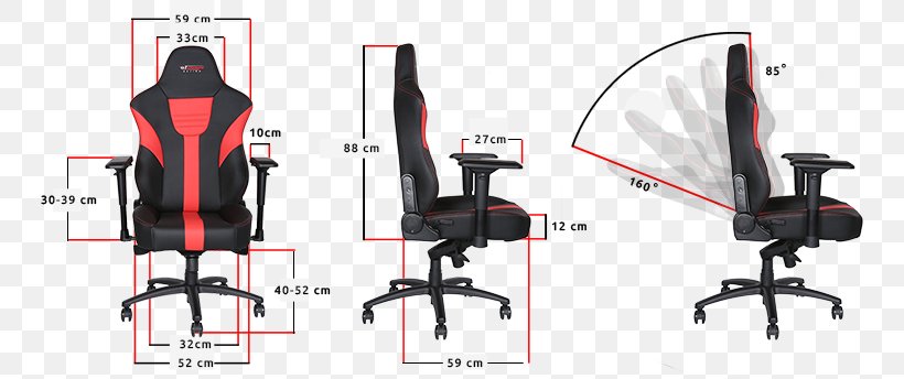 Office & Desk Chairs Gaming Chair, PNG, 746x344px, Office Desk Chairs, Black, Chair, Desk, Furniture Download Free