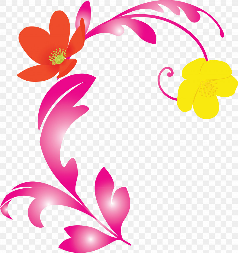 Spring Frame Decoration Frame, PNG, 2829x3000px, Spring Frame, Decoration Frame, Flower, Pedicel, Petal Download Free
