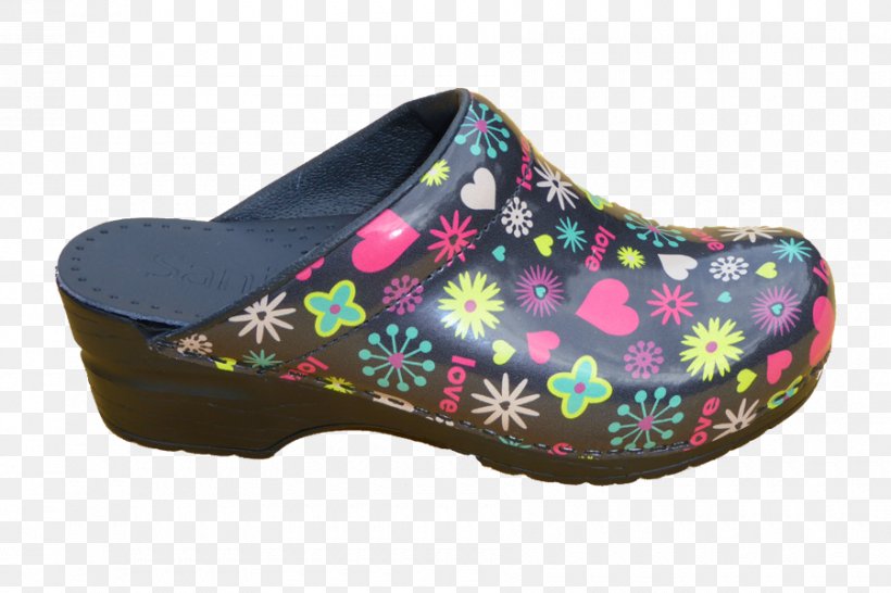 sanita floral clogs