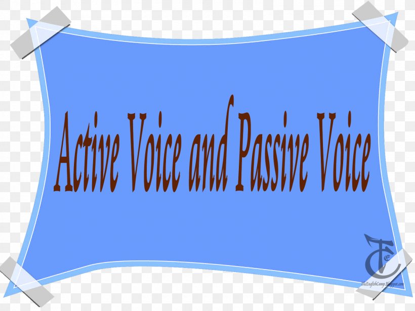Passive Voice English Verb Subject, PNG, 1600x1200px, Passive Voice, Banner, Blue, Brand, English Download Free