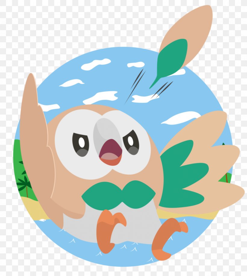 Pokémon Sun And Moon Rowlet, PNG, 846x945px, Pokemon, Art, Beak, Bird, Carnivoran Download Free