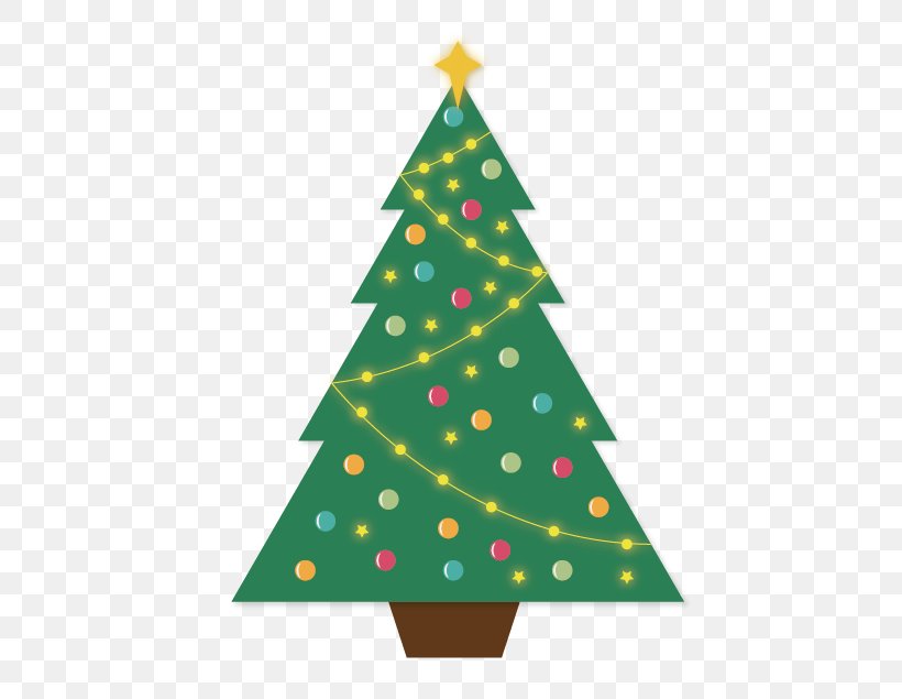 Christmas Tree Illustration, PNG, 500x635px, Christmas Tree, Cartoon, Christmas, Christmas Decoration, Christmas Lights Download Free