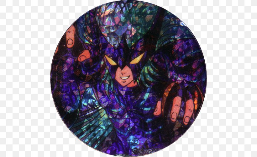 Stained Glass Pegasus Seiya Saint Seiya: Knights Of The Zodiac, PNG, 500x500px, Stained Glass, Episode, Glass, Pegasus Seiya, Purple Download Free