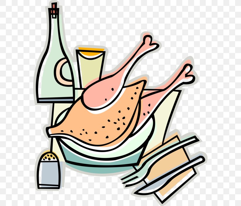 Clip Art Domestic Turkey Wild Turkey Vector Graphics Turkey Meat, PNG, 593x700px, Domestic Turkey, Food, Royaltyfree, Tableware, Thanksgiving Download Free