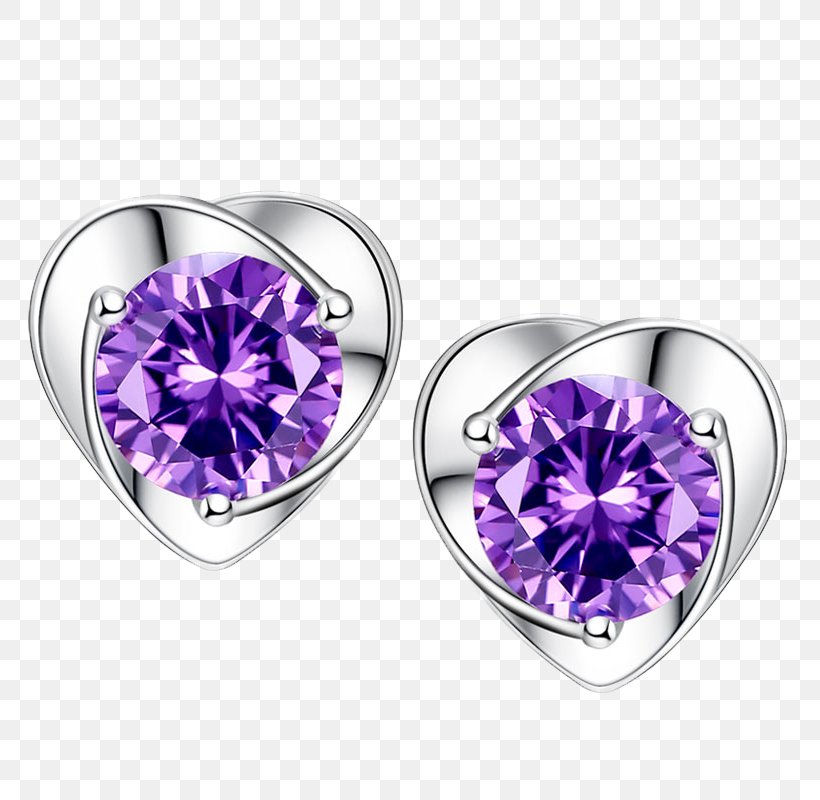 Earring Diamond Purple Jewellery, PNG, 800x800px, Earring, Amethyst, Body Jewelry, Body Piercing Jewellery, Designer Download Free