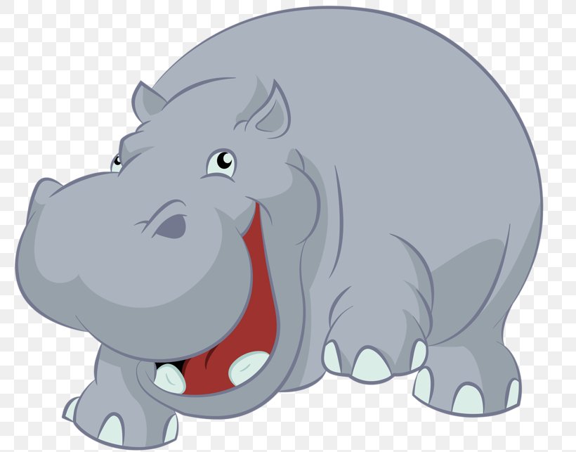 Hippopotamus Cartoon Illustration, PNG, 800x643px, Hippopotamus, Carnivoran, Cartoon, Cattle Like Mammal, Colourbox Download Free