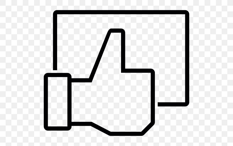 Like Button Thumb Signal Symbol Clip Art, PNG, 512x512px, Like Button, Area, Black, Black And White, Emoticon Download Free