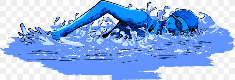 Swimming Adobe Illustrator, PNG, 2244x769px, Swimming, Blue, Brand, Electric Blue, Water Download Free