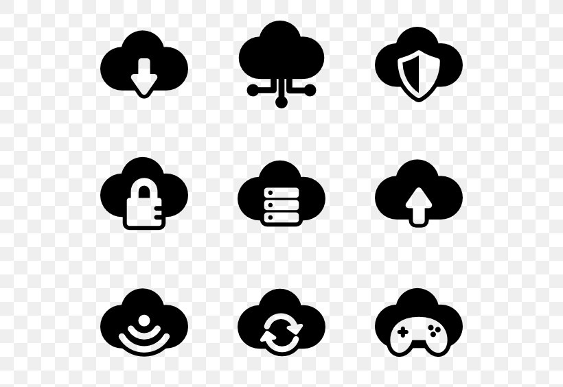 Cloud Computing Cloud Storage Pictogram Clip Art, PNG, 600x564px, Cloud Computing, Adobe Creative Cloud, Area, Black And White, Brand Download Free