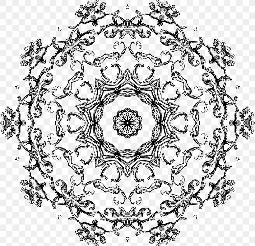 Drawing Mandala Coloring Book Meditation Paint, PNG, 2400x2310px, Drawing, Adult, Area, Art, Black Download Free