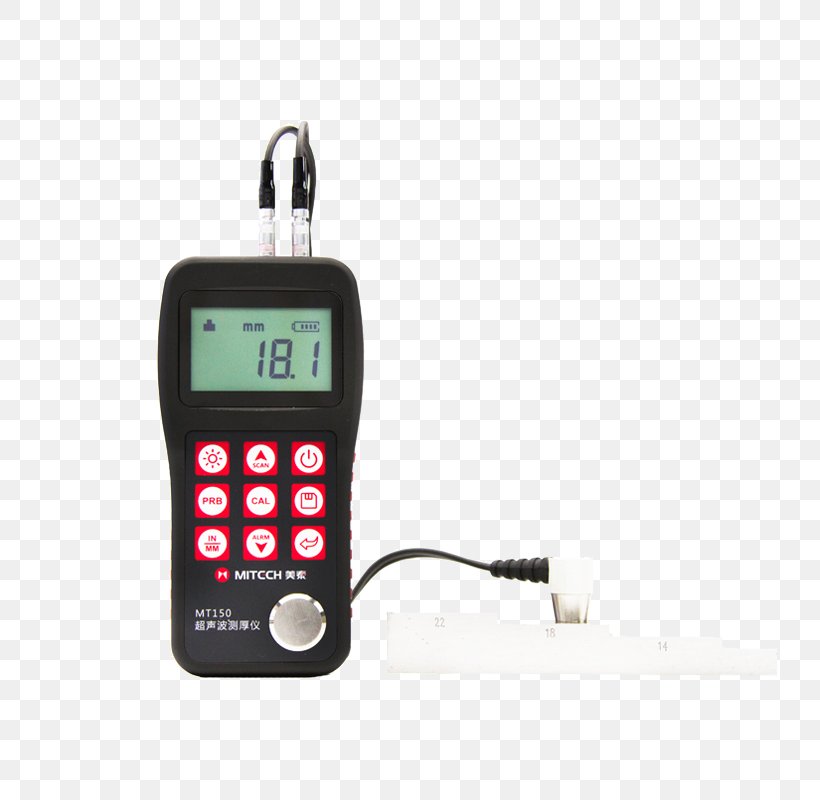 Ultrasonic Thickness Gauge Ultrasonic Thickness Measurement Ultrasound Ultrasonic Testing, PNG, 800x800px, Ultrasonic Thickness Gauge, Accuracy And Precision, Calibration, Electronics, Electronics Accessory Download Free