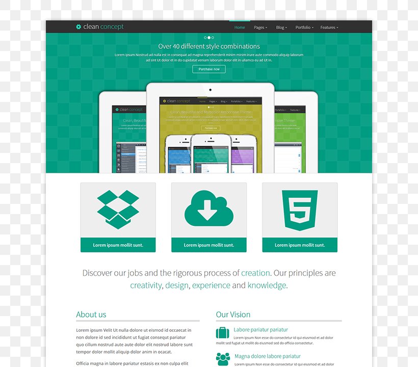 Web Page HTML5 Graphic Design, PNG, 720x720px, Web Page, Bootstrap, Brand, Business, Green Download Free
