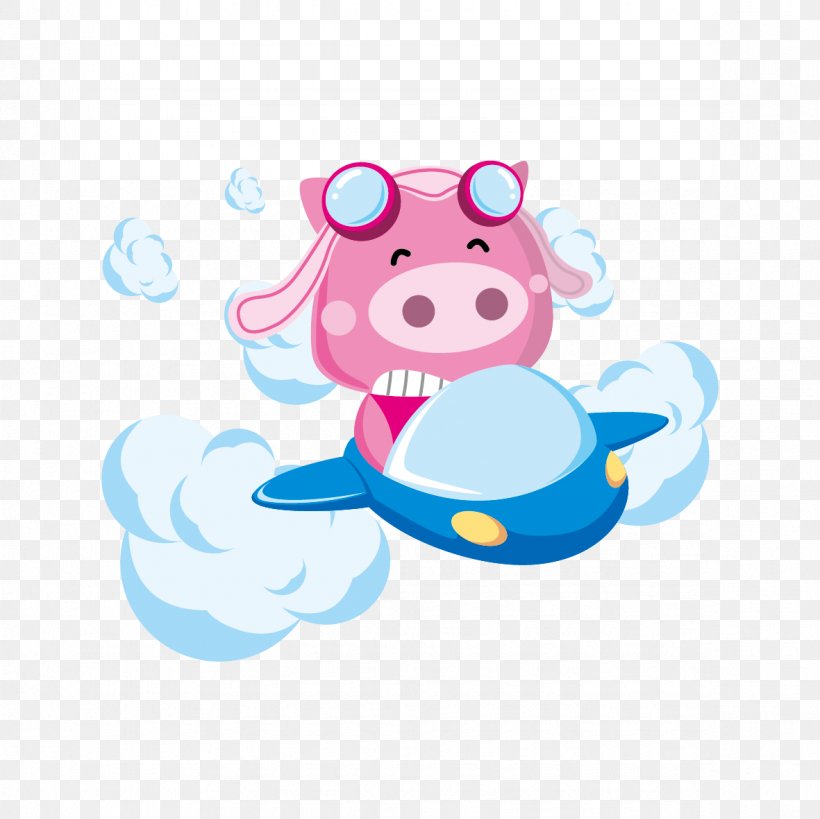 Domestic Pig Airplane, PNG, 1181x1181px, Domestic Pig, Airplane, Area, Art, Baby Toys Download Free