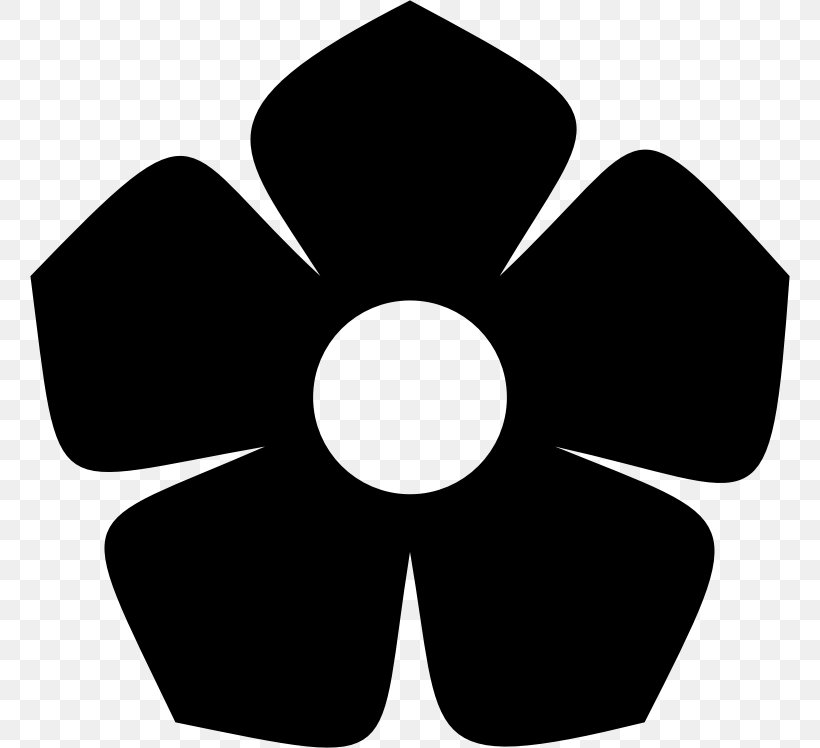 Flower Silhouette Clip Art, PNG, 760x748px, Flower, Art, Black, Black And White, Common Daisy Download Free