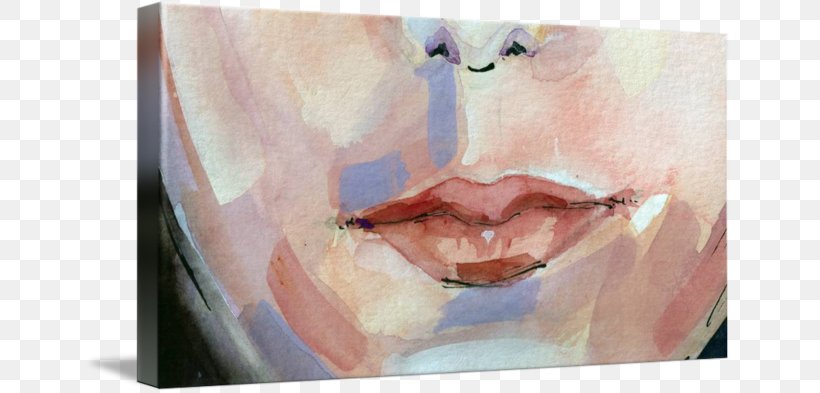 Watercolor Painting Portrait Nose Close-up Cheek, PNG, 650x393px, Watercolor Painting, Art, Cheek, Chin, Closeup Download Free