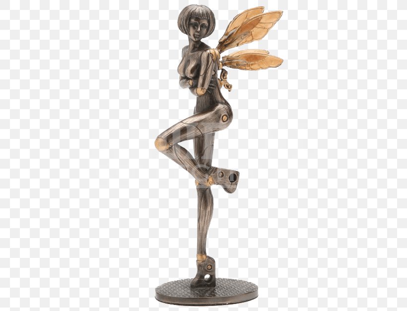 Bronze Sculpture Statue Steampunk Fairy Figurine, PNG, 627x627px, Bronze Sculpture, Alternate History, Art, Brass, Bronze Download Free