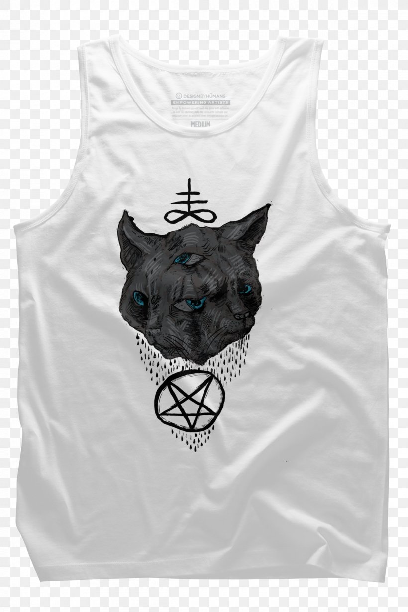 T-shirt Cat Satan Calavera, PNG, 1200x1800px, Tshirt, Black, Calavera, Carnivoran, Cat Download Free
