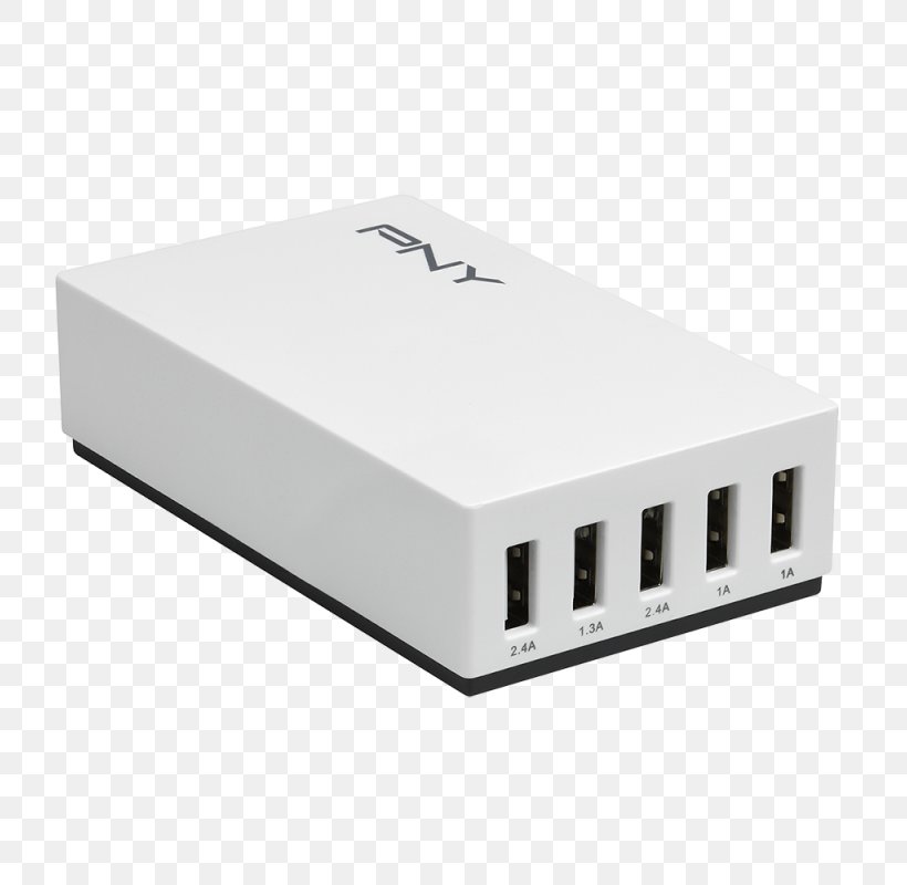 Battery Charger Wireless Access Points Ethernet Hub USB PNY Technologies, PNG, 800x800px, Battery Charger, Anker, Charging Station, Computer Port, Electrical Connector Download Free