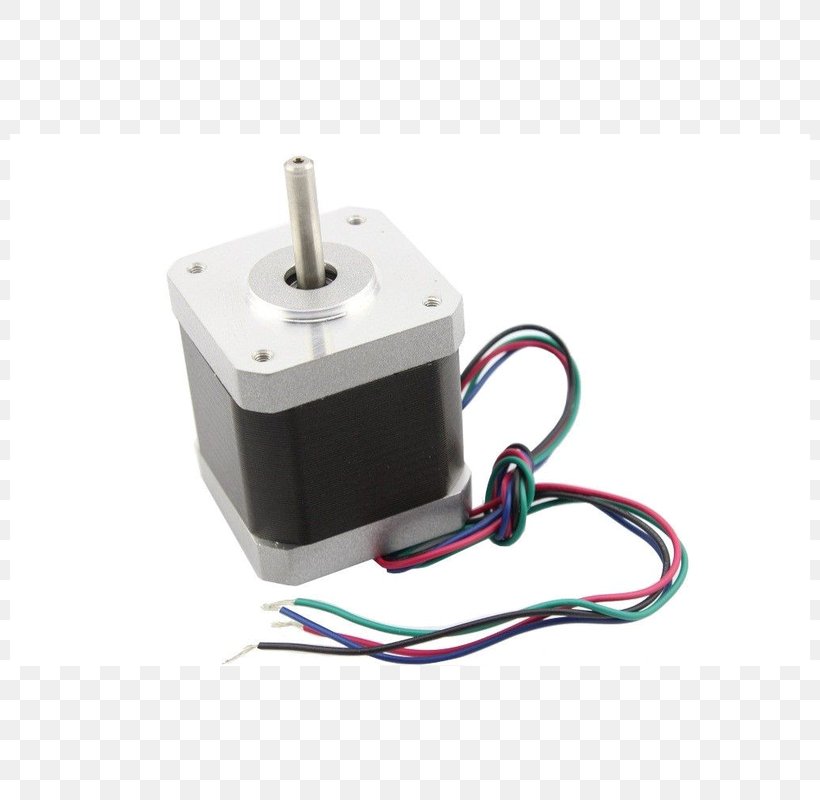 NEMA 17 Stepper Motor National Electrical Manufacturers Association Printer Servo, PNG, 800x800px, 3d Printing, Stepper Motor, Dc Motor, Electric Current, Electric Potential Difference Download Free