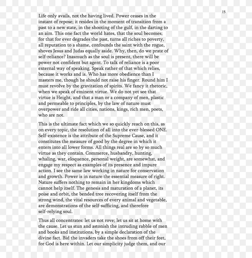 Self-Reliance Nature The American Scholar Emerson's Essays: Notes, PNG, 680x840px, Selfreliance, Academic Writing, Annotated Bibliography, Area, Book Download Free
